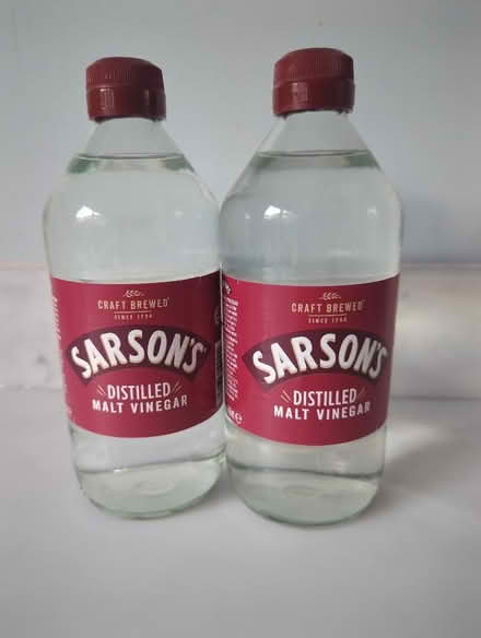Photo of free 2 bottles distilled malt vinegar. (Penrith CA11) #1