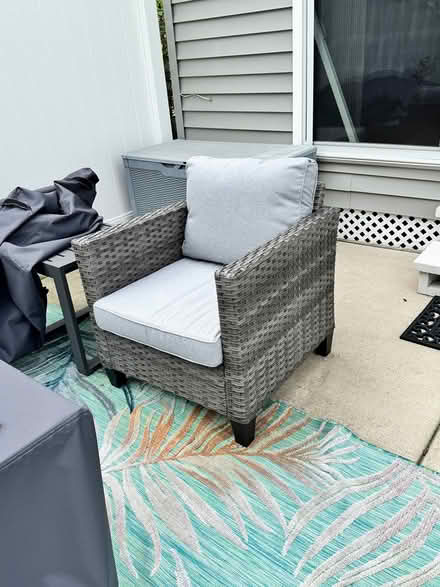 Photo of free 2 Outdoor chairs with cushions (Chesterton, IN) #2