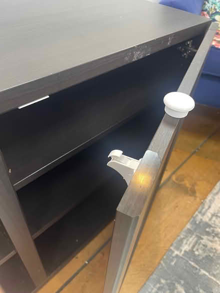Photo of free Dark wood cabinet (2 sections) (Esher KT10) #3