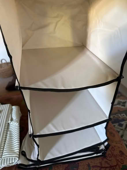 Photo of free Wardrobe fabric shelving (Barnes) #2