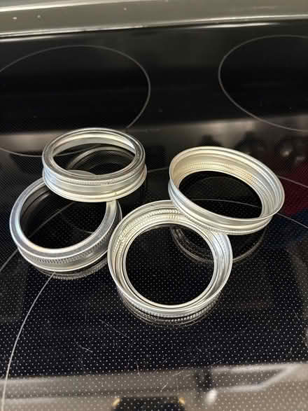 Photo of free 4 ‘regular’ 2.75” canning bands (Adams Morgan) #1