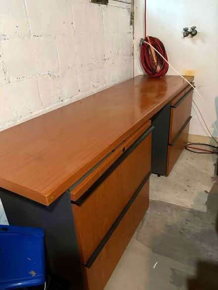 Photo of free Office desk w filing drawers (Parsippany NJ) #1