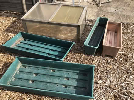 Photo of free Various garden troughs, small cold frame, grow bag trays (Presteigne LD8) #1