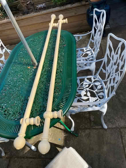 Photo of free 2 x curtain poles (Aldershot GU12) #1