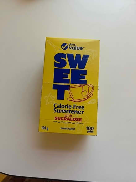 Photo of free Low calorie sweetener (Hintonburg) #1