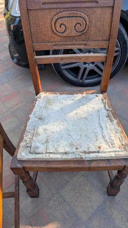 Photo of free 3 Vintage Chairs for Upcycling (Old Basing RG24) #4