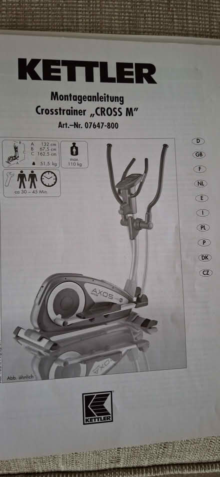 Photo of free Kettler Crosstrainer (Lexden CO3) #3