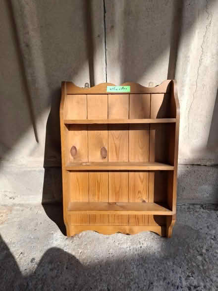 Photo of free Wood shelving unit (Thornton, BD13) #1