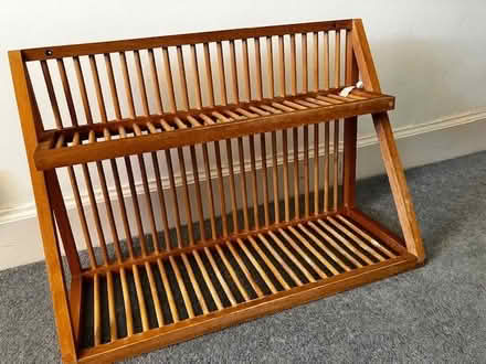 Photo of free Wooden, wall mounted plate and mug rack (Craigleith EH4) #1