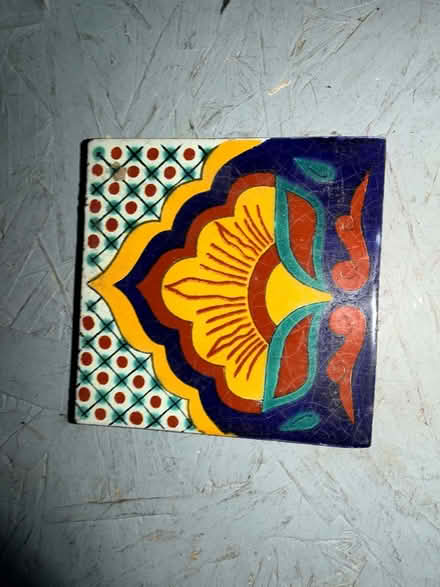 Photo of free 4” square tile and bike bag (Adams Morgan) #1