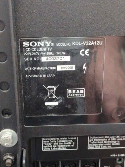 Photo of free TV with remote control (Marks Gate RM6) #1