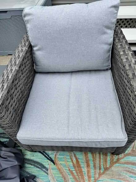 Photo of free 2 Outdoor chairs with cushions (Chesterton, IN) #1