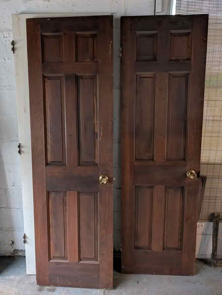 Photo of free Pair of solid wood doors (East Watertown) #1