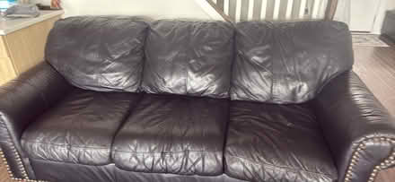 Photo of free Leather 3 seater (Chester springs) #3