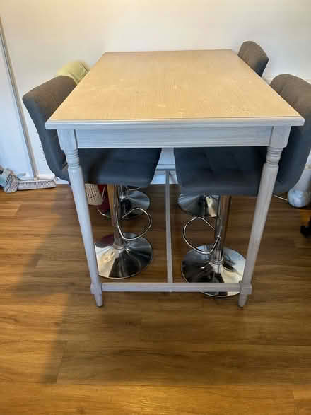 Photo of free High table and 4 stools/chairs (Crownhill MK8) #1
