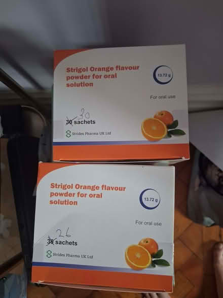 Photo of free Strigel orange flavor powder (Belmont SM2) #1