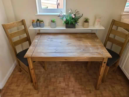 Photo of free Kitchen Table and 2 Chairs (Nottingham NG8) #1