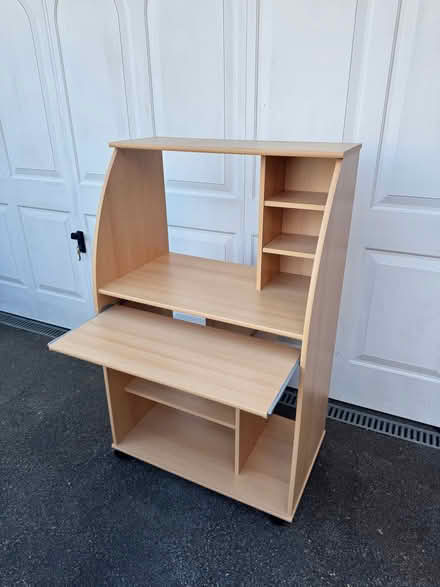 Photo of free Upright computer desk with sliding tray (The Hythe, Maldon CM9) #2