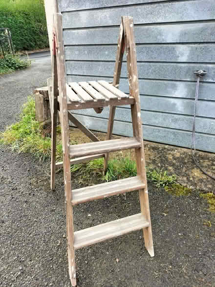 Photo of free Wooden stepladder (Knighton LD7) #1