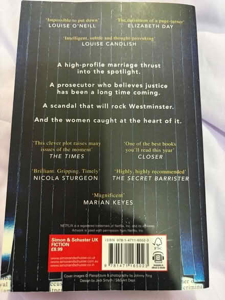 Photo of free Anatomy Of A Scandal book (Westbury BA13) #2