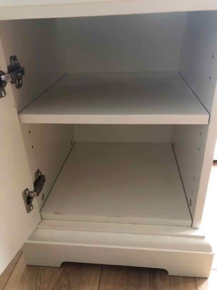 Photo of free Set of 2 white IKEA beside tables (Hebburn NE31) #3