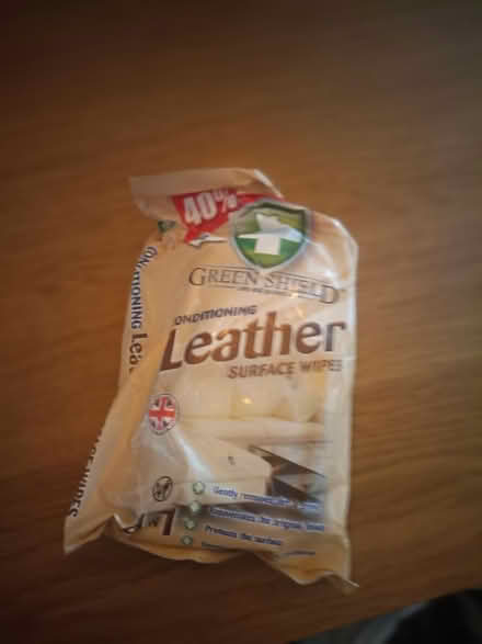 Photo of free Pack of leather wipes (Bicester OX27) #1