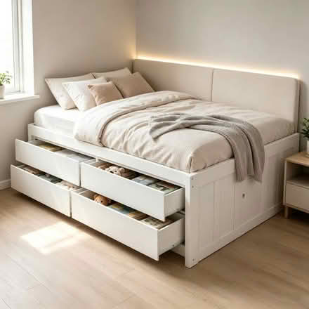 Photo of Full Sized Bed with Drawers (Oakland) #3