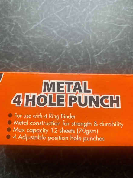 Photo of free Metal 4 Hole Punch (Urmston M41) #3