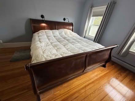 Photo of free king water sleigh bed (27 Warner Street, Somerville) #3