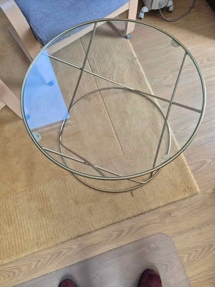 Photo of free Round glass top coffee table (Droitwich WR9) #1