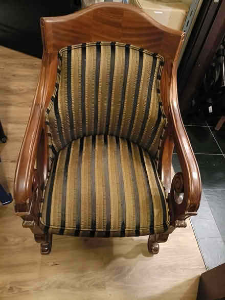 Photo of free Antique wooden armchair , table (Tiong bahru) #4