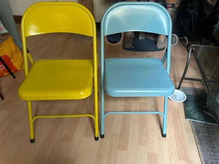 Photo of free Folding metal chairs - 2 (Stockwell SW9) #1