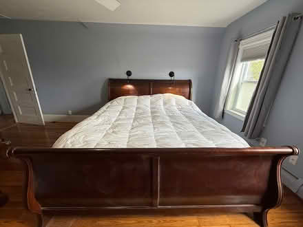 Photo of free king water sleigh bed (27 Warner Street, Somerville) #2