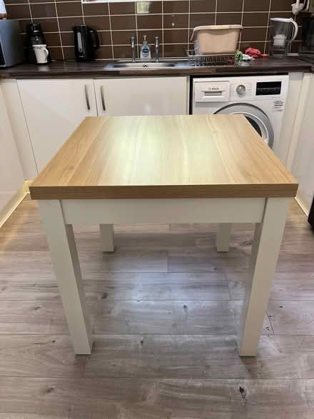 Photo of free kitchen table and two chairs (Enfield B97) #1