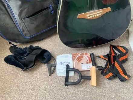 Photo of free Acoustic guitar with case and accessories (Kemptown BN2) #3