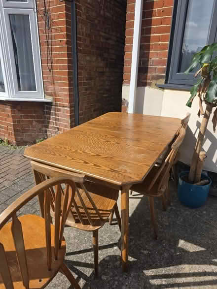 Photo of free wooden dining set (Westbourne IP1) #1