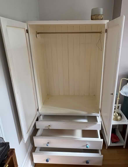 Photo of free White wardrobe with mirror (Canonbury N1) #2