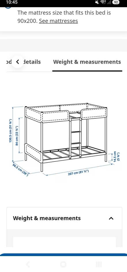 Photo of free Ikea Tuffing Bunk Bed (Summerseat BL9) #3