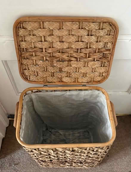 Photo of free Small wicker linen basket (93 Kidbrooke Park Road SE3) #2