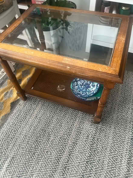 Photo of free Coffee table with glass top (West croydon) #2