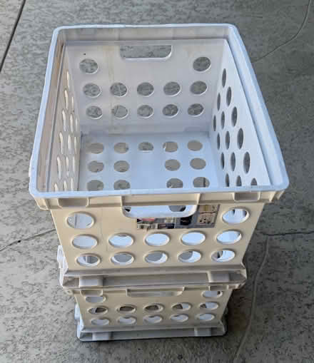 Photo of free Sterilite storage crates for files (1075 Valencia Avenue) #4