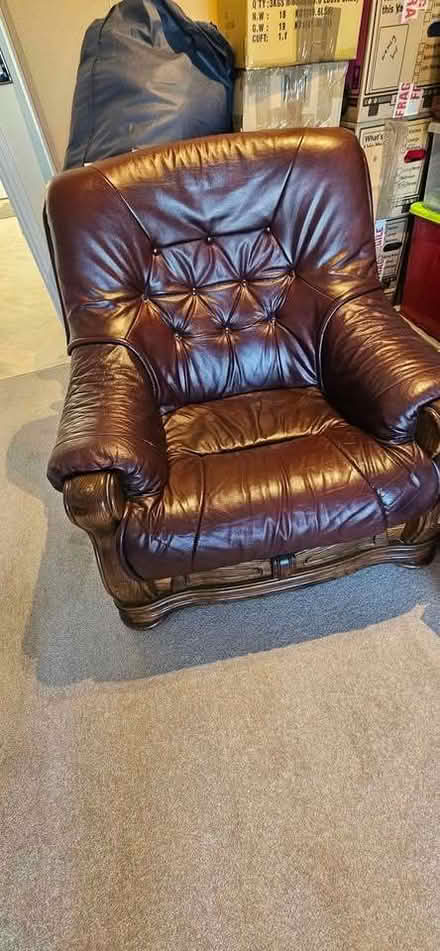 Photo of free Leather Armchair (Skellingthorpe LN1) #2