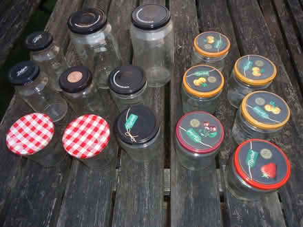 Photo of free Empty glass jars, different sizes, metal screw top lids (Willingdon BN20) #1