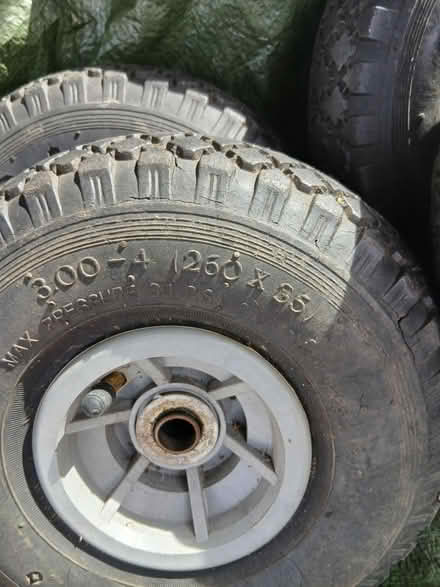 Photo of free 4 trolley wheels. New inner tubes (Southbourne BH6) #2