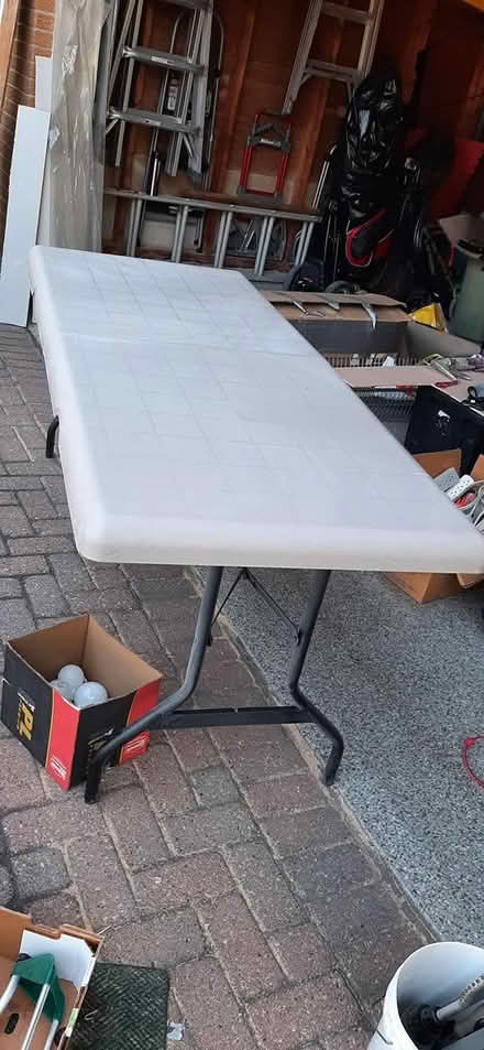 Photo of free Folding table (Hiawatha Park) #1