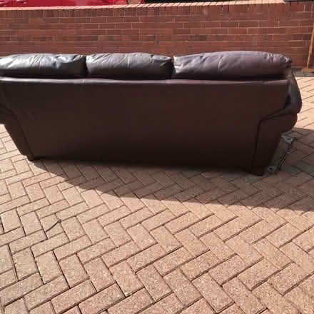 Photo of free 3 seater Leather setee (Kinnerley SY10) #3