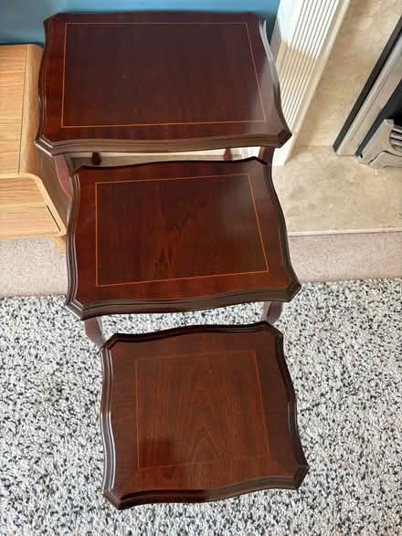 Photo of free Coffee Table Set of 3 - Mahogany (Meppershall SG17) #2