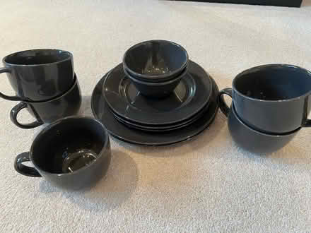 Photo of free Dark grey crockery. Suit Uni student. (Swindon SN3) #1