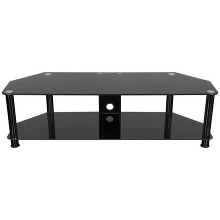 Photo of free A black glass TV unit (Eve Hill DY1) #1