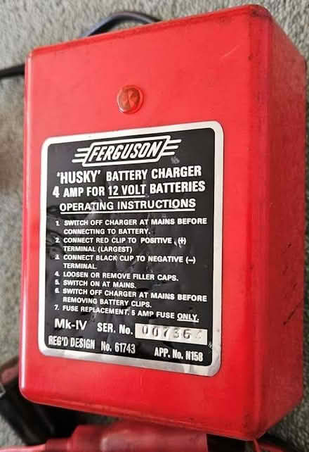 Photo of free 12V, 4A Car Battery Charger (Elmstead BR7) #2